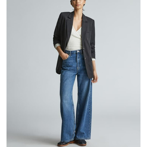 Everlane the tencel oversized blazer in black Size 2 - Picture 10 of 10